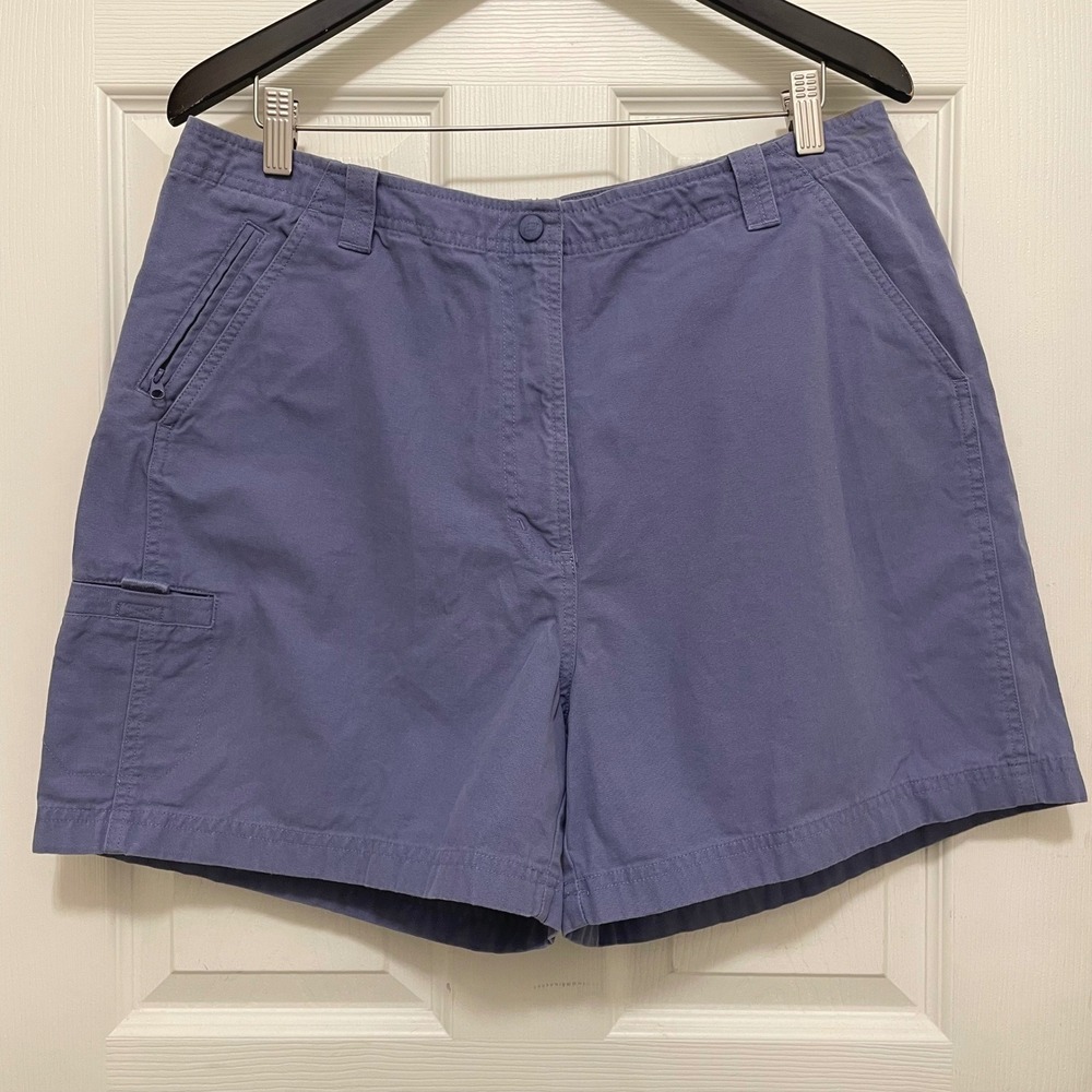 L.L. Bean Women's Cargo Shorts in Lavender Blue